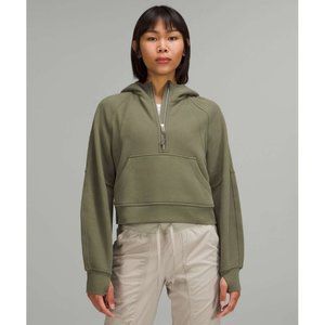 Lululemon Scuba Oversized Half-Zip Hoodie - Medium Olive - M/L